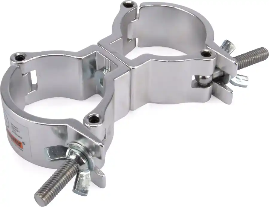Riggatec Doppelschelle -Swivel Coupler leicht silber bis 100 kg (48-51mm) Versand Am Gleichen Tag