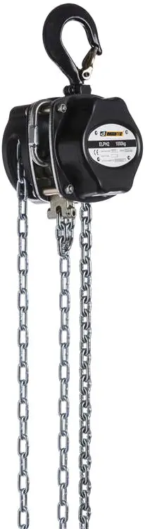 Top-Preis Riggatec Handkettenzug Schwarz - Traglast 1,0 t - Hubhöhe 10,0 m