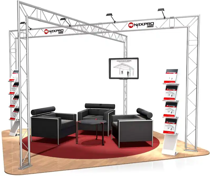 Messestand FD 22 - 4 x 4 x 2,5 m (LxBxH) - 16 m² Neu Im Sortiment