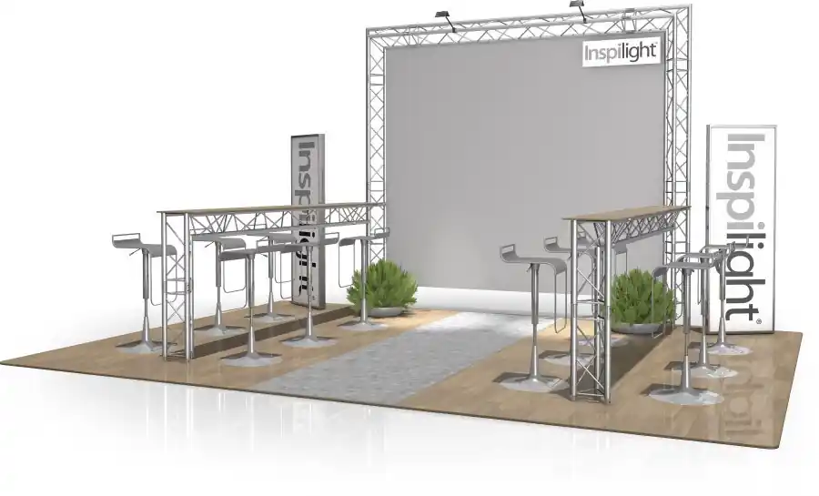 Begrenztes Angebot Messestand FD 23 - 3 x 3 x 2,65 m (LxBxH) - 9 m²