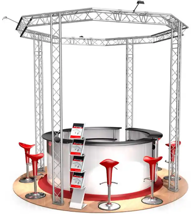 Neue Ware Messestand FD 23 - 3,5 x 3,5 x 3,5 m (LxBxH) - 12 m²