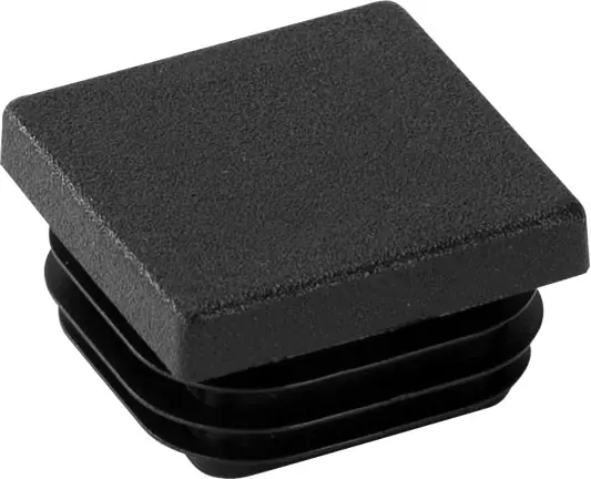 Expressversand Riggatec Endkappe schwarz für 30 x 30 x 1-2,5 mm Rohr Vierkant
