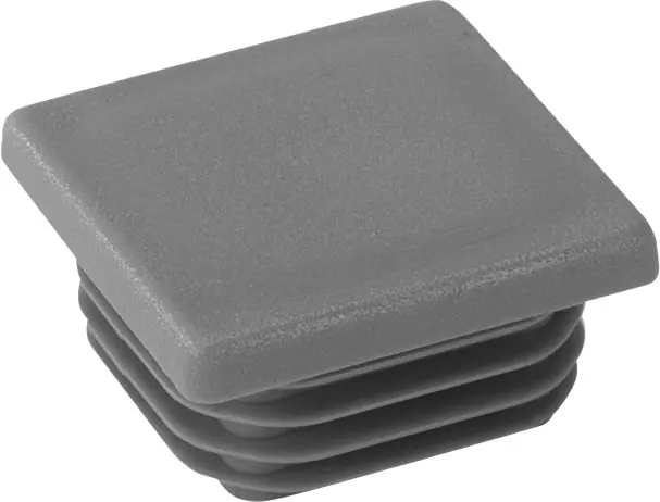 Riggatec Endkappe verkehrsgrau für 40 x 40 x 3-5 mm Rohr Vierkant Nur Heute