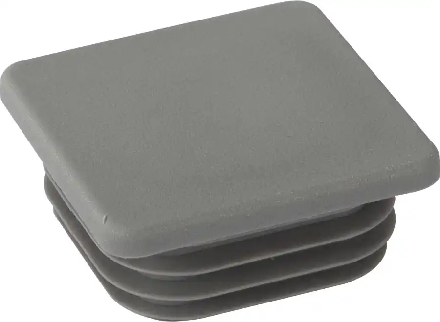 Riggatec Endkappe verkehrsgrau für 60 x 60 x 4-6 mm Rohr Vierkant Markenprodukt