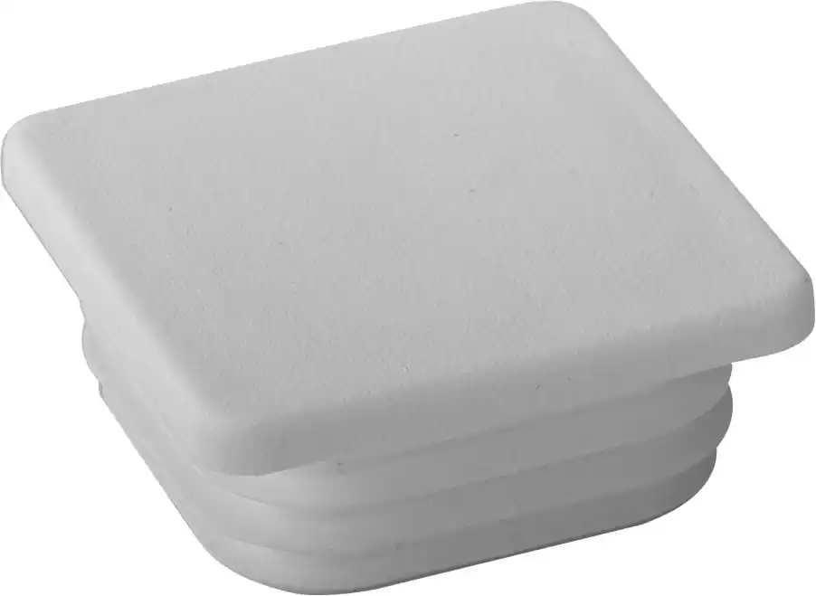 Zertifiziert Riggatec Endkappe signalweiß für 60 x 60 x 4-6 mm Rohr Vierkant