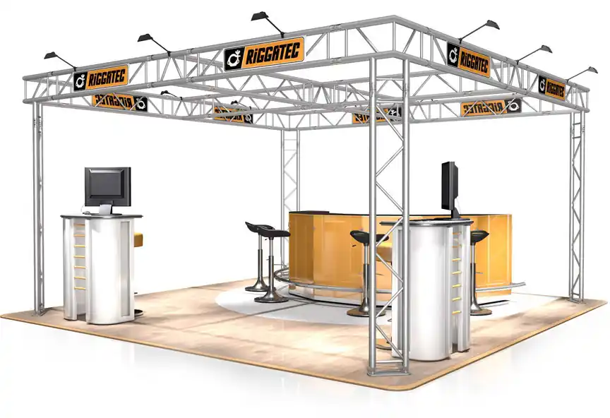 Messestand FD 32 - 4 x 4 x 2,5 m (LxBxH) - 16 m² Meistverkauft
