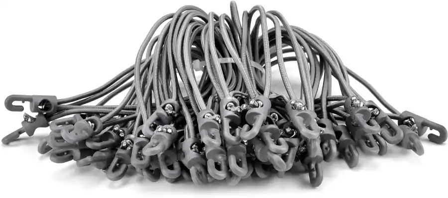 Preisreduziert Riggatec Spannfix 4mm silbergrau 20cm 50 Stk.