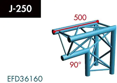 X3K-30/H (Heavy Duty) J-250 2-Weg Ecke, Winkel 90°, Spitze unten Markenware