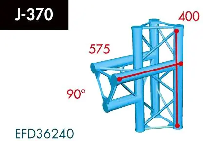 X3K-30/H (Heavy Duty) J-370 3-Weg T-Stück, Winkel 90°, vertikal Wochenendangebot