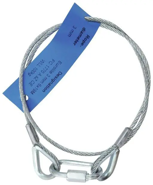 Preisknaller EUROLITE Sicherungsseil AG-5 3x600mm bis 5kg sil