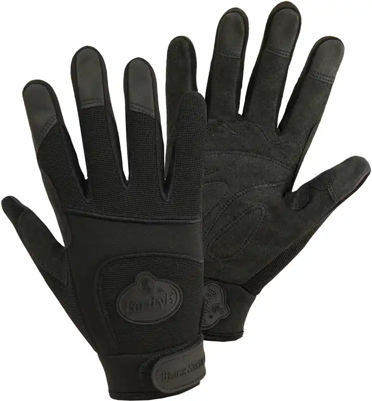 FerdyF. BLACK SECURITY Mechanics-Handschuh, Größe L Ausverkauf