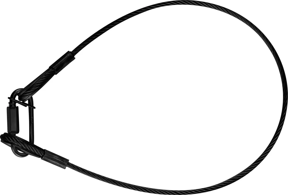 Meistverkauft Riggatec Sicherungsseil, Safety 100cm x 6 mm bis 36 kg schwarz