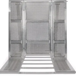 Echt Bullstage StageBarrier 1m Element Gerade mit Tür und Kabelschacht