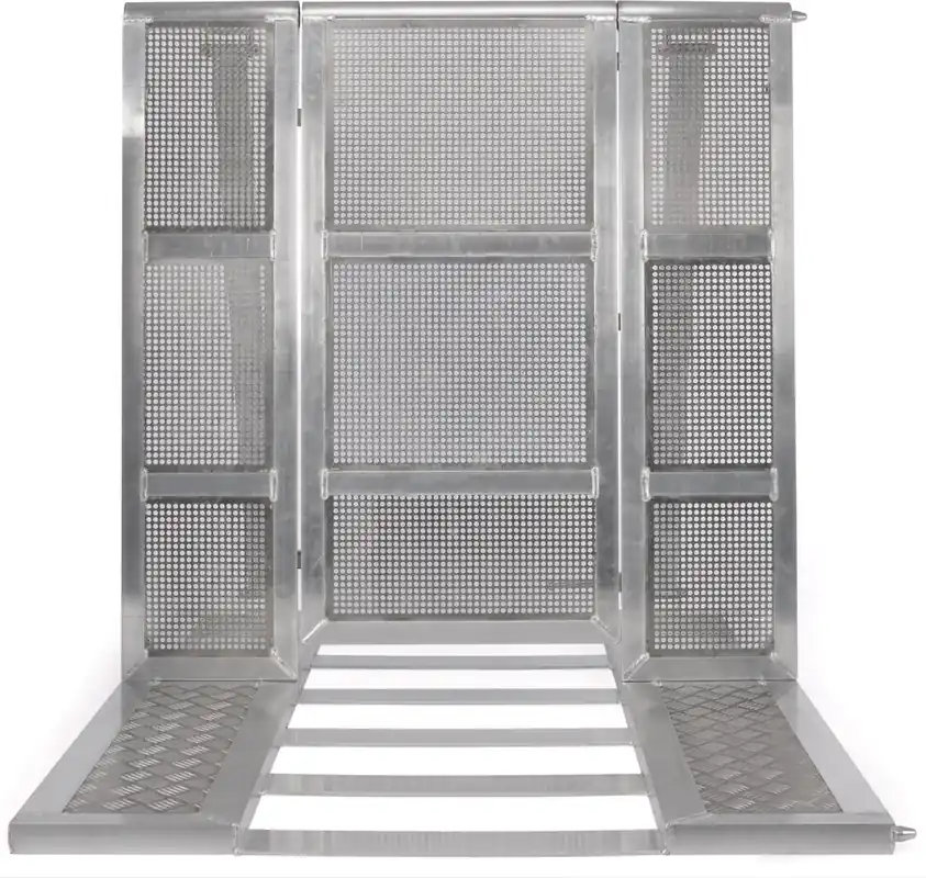 Echt Bullstage StageBarrier 1m Element Gerade mit Tür und Kabelschacht