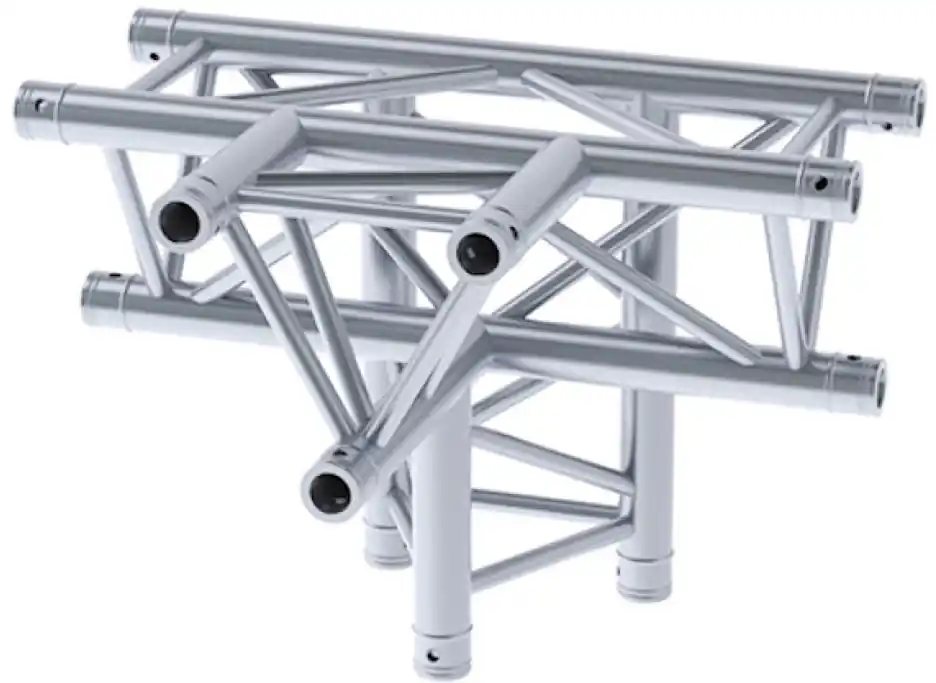 LITECRAFT TRUSS LT33 C42 4-Weg T-Stück, Spitze unten, inkl. Verbindersatz Neu