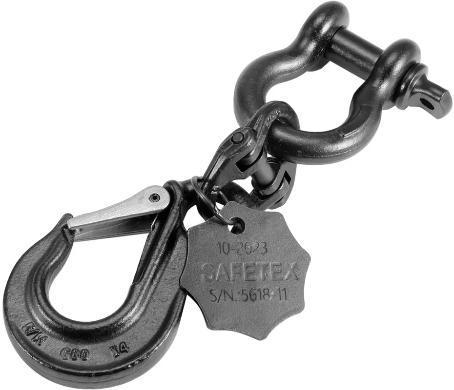 Sofort Bestellen SAFETEX Universal Lasthaken 22cm schwarz eloxiert WLL2000kg