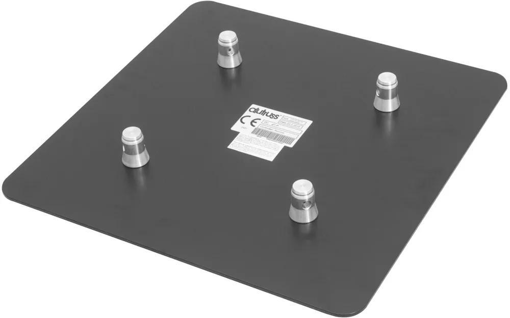 ALUTRUSS QUADLOCK Endplatte M10-Konus Male 50cm x 50cm sw Highlight