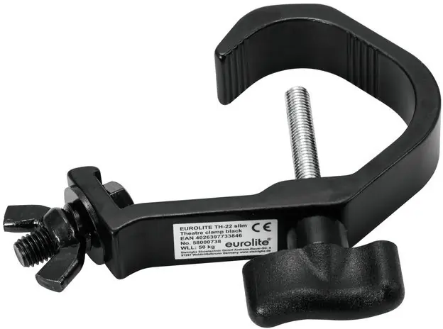 EUROLITE TH-22 Theaterhaken Slim schwarz Nur Heute