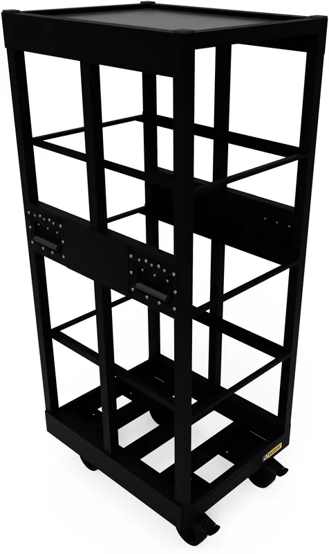 Riggatec Box Rack Transportgestell 1x4 für 27 cm Kiste Schwarz Finale Aktion