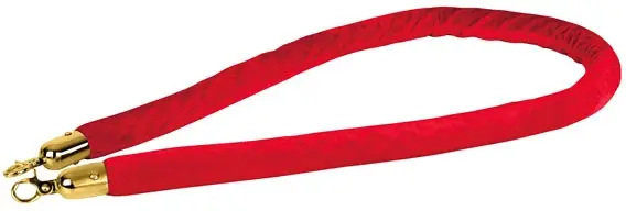 Showtec Samtseil Gold Haken - Rot Markenware