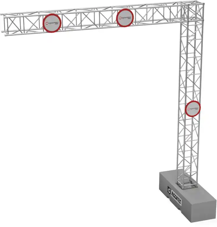 Beliebt Mobiles Verkehrszeichensystem aus Naxpro Truss ST54 - 5,5 m x 5,5 m (BxH)