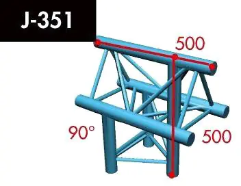 Sofort Bestellen X3K-22 J-351 3-Wege T-Stück vertikal Spitze oben
