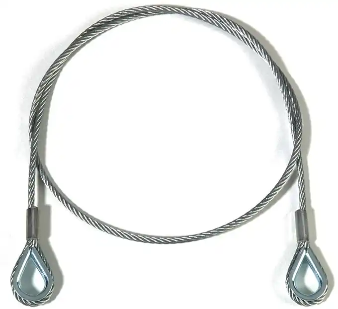 Adam Hall Accessories S 42100 Sicherungsseil 4 mm, 1 m lang Nur Für Kurze Zeit
