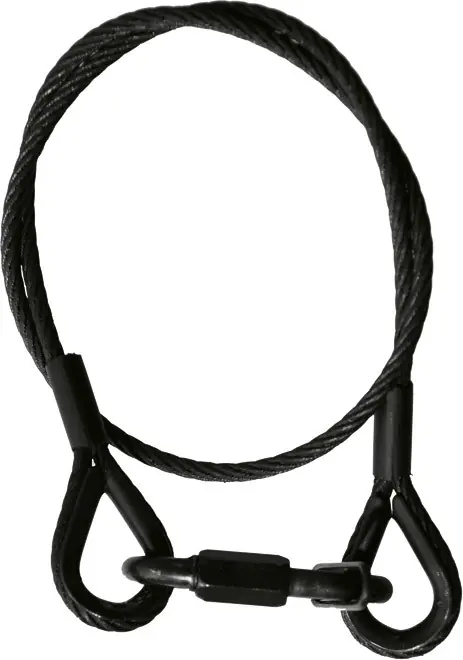 Adam Hall Accessories S 45062 B Sicherungsseil 4 mm mit Schraubglied, 0,6 Markenprodukt