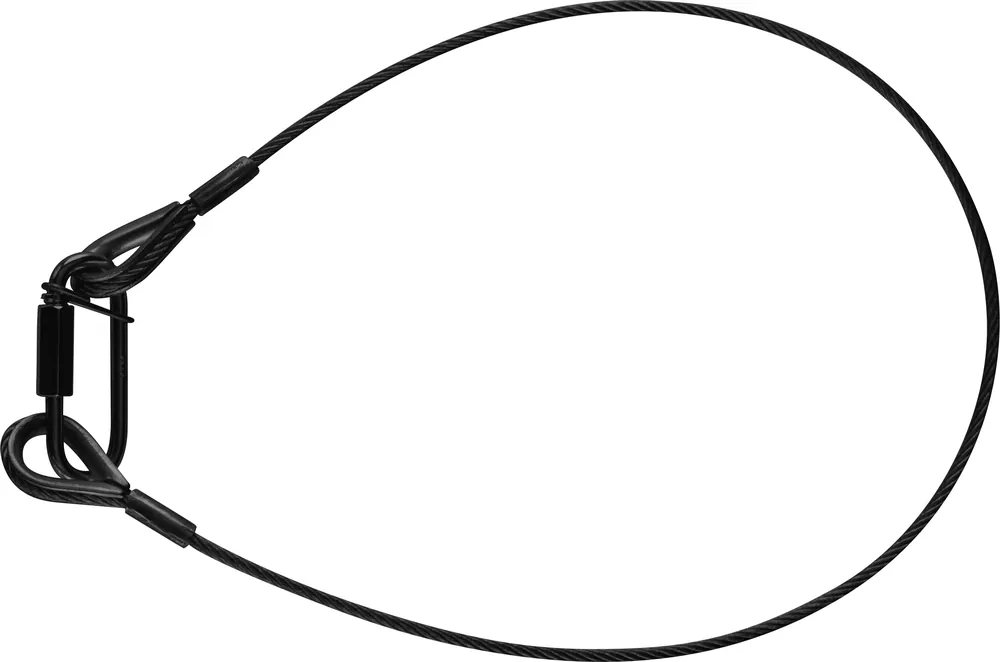 Bestpreis Riggatec Sicherungsseil, Safety 100 cm x 8 mm bis 64 kg schwarz -B-Stock-
