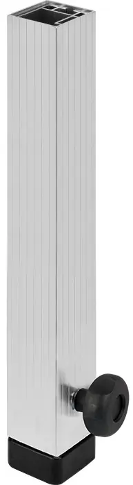 Bullstage Teleskopfuß vierkant 60x60mm - Höhe 60 bis 100 cm Garantierte Lieferung