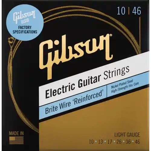 Gibson Brite Wires 'Reinforced' 010-046 Sichere Zahlung