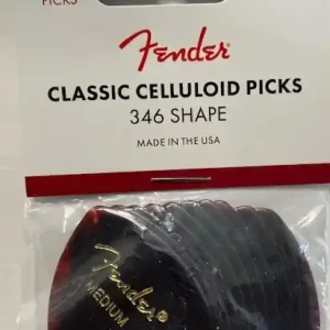 Fender 346 Shell Medium Pick 12 Player's Pack Schneller Versand
