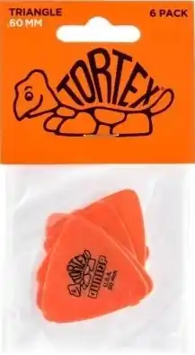 Abverkauf Dunlop Tortex Triangle Pick 6 Player's Pack .60 orange