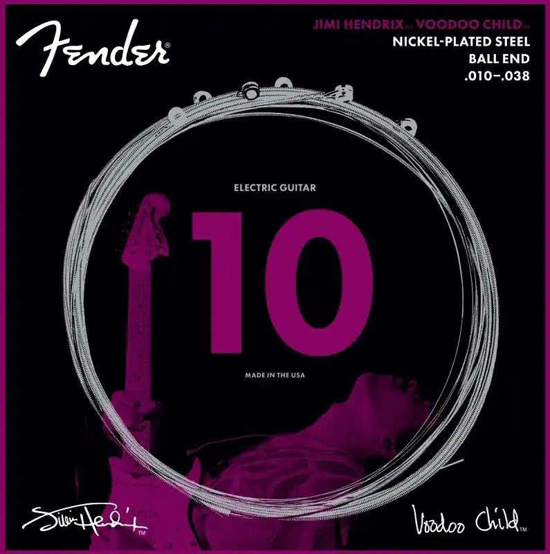 Saisonangebot Fender 250 Jimi Hendrix Voodoo Child Electric 10-38 Guitar Strings