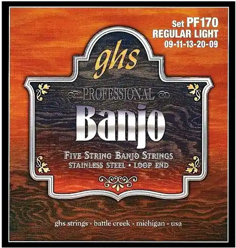 Top-Seller GHS Banjo Saiten 5-String Loop End PF170
