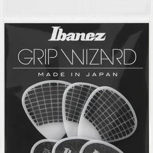 Ibanez Flat Picks Sand Grip Heavy, White,  6 Stück Jetzt Kaufen