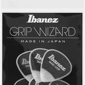 Meistverkauft Ibanez Flat Picks Sand Grip Medium, White, 6 Stück