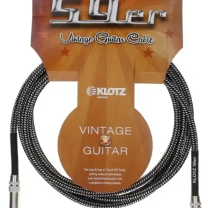 Klotz 59 Vintage Guitar Cable Winkel 3m Schneller Versand