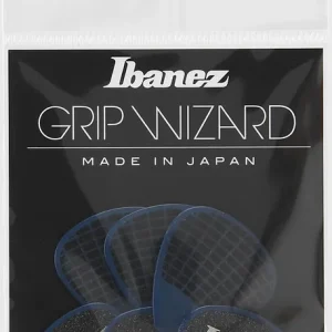 Ibanez Flat Picks Sand Grip Heavy, Blue,  6 Stück Sichere Zahlung