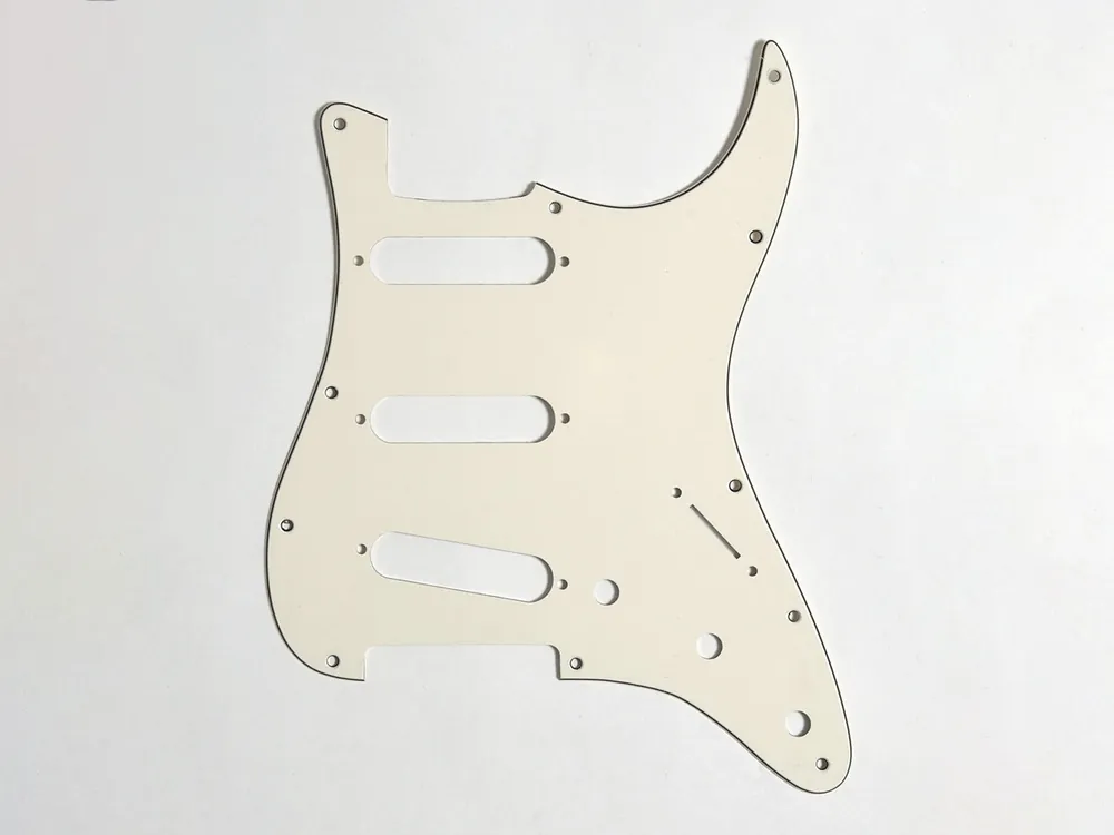 Göldo Pickguard Strat 3SC 3-fach aged white Solange Der Vorrat Reicht