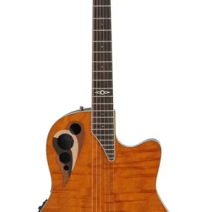 Ovation Celebrity Elite Deluxe Plus CDX40P-FM-G Amber Flamed Mahagoni Expressversand