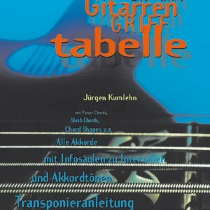 Die AMA Gitarren-Grifftabelle Neu Im Sortiment