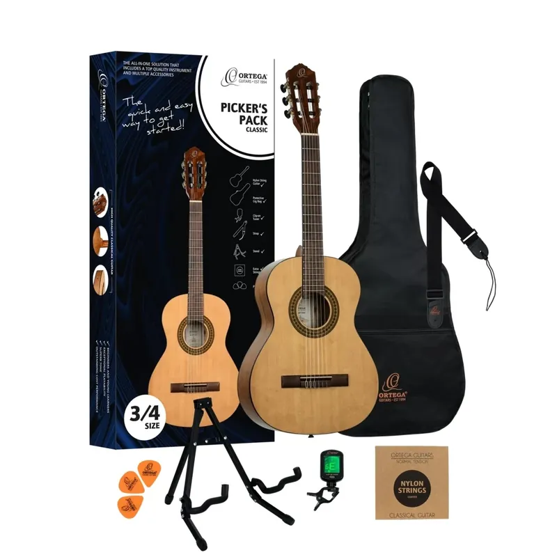 Ortega Pickers Pack 3/4 Klassikgitarre Neue Ware