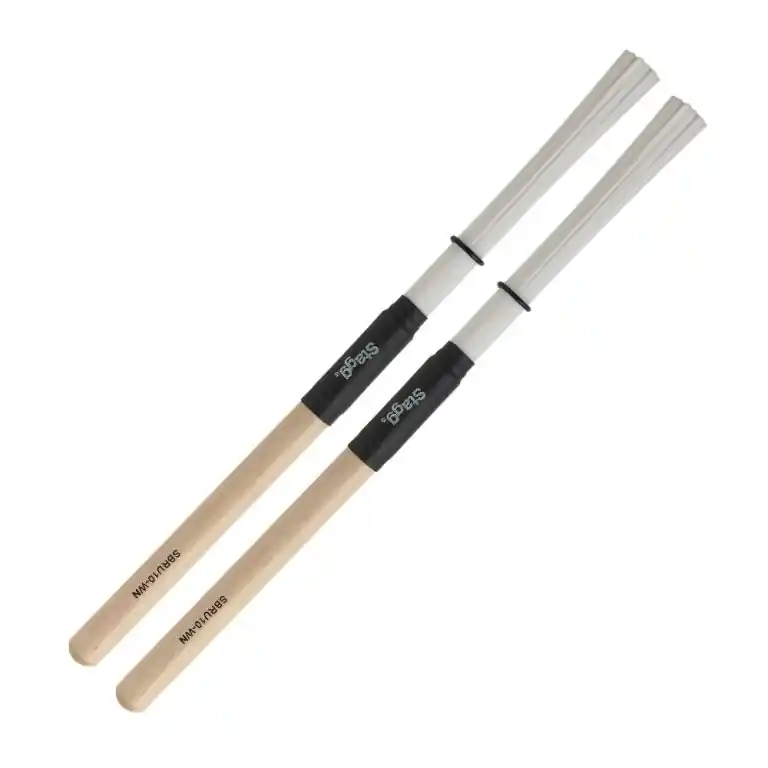 Angebot Stagg  Nylon Brushes mit Ahorngriff