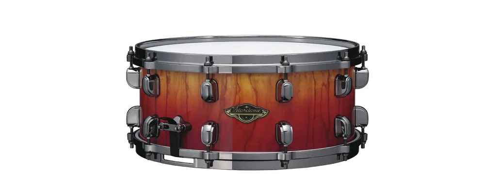 TAMA Starclassic Walnut/Birch Snare 14x6,5 Vermilion Bosse Fonce Fade Neu Im Sortiment