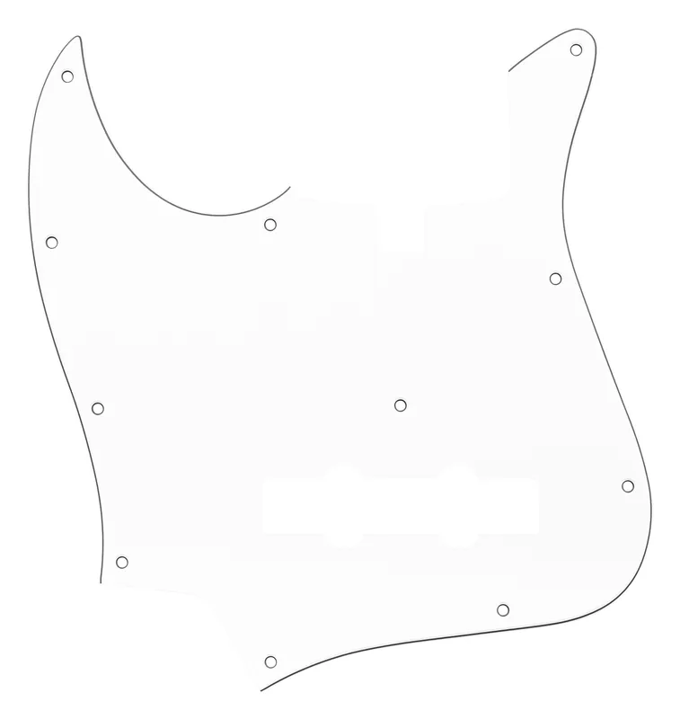 Sadowsky Parts - 20 & 21-Fret J/J Bass Pickguard - 5-String - White - Lefthand Preiswert