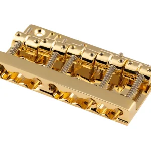 Rabatt Sadowsky Parts - MetroLine Quick Release Bridge, 19 mm, 5-String - Gold
