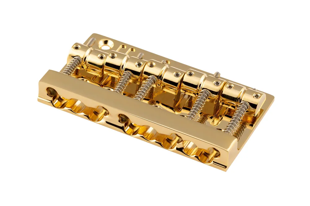 Rabatt Sadowsky Parts - MetroLine Quick Release Bridge, 19 mm, 5-String - Gold