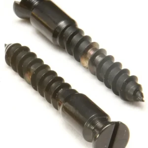 Floyd Rose FRBMWSSBN - Bridge Mounting Wood Screws (2 pcs) - Black Nickel Sonderangebot