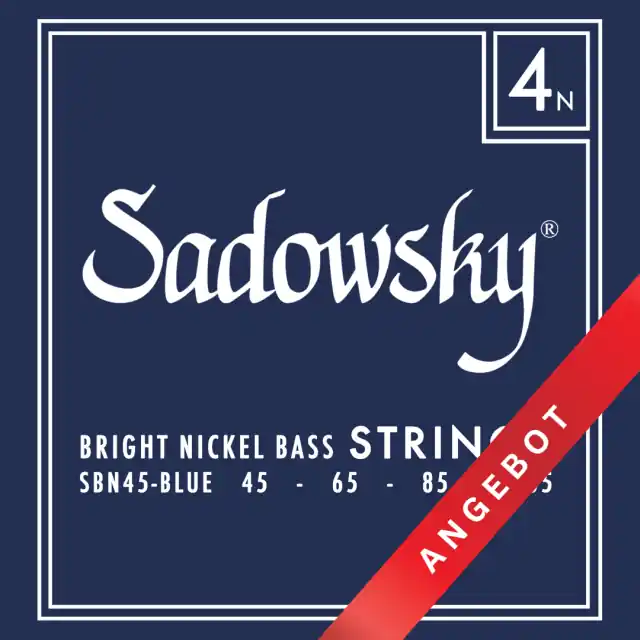 Sofort Bestellen Sadowsky Blue Label Bass String Set, Nickel - 4-String, 045-105 Saiten - SBN 45